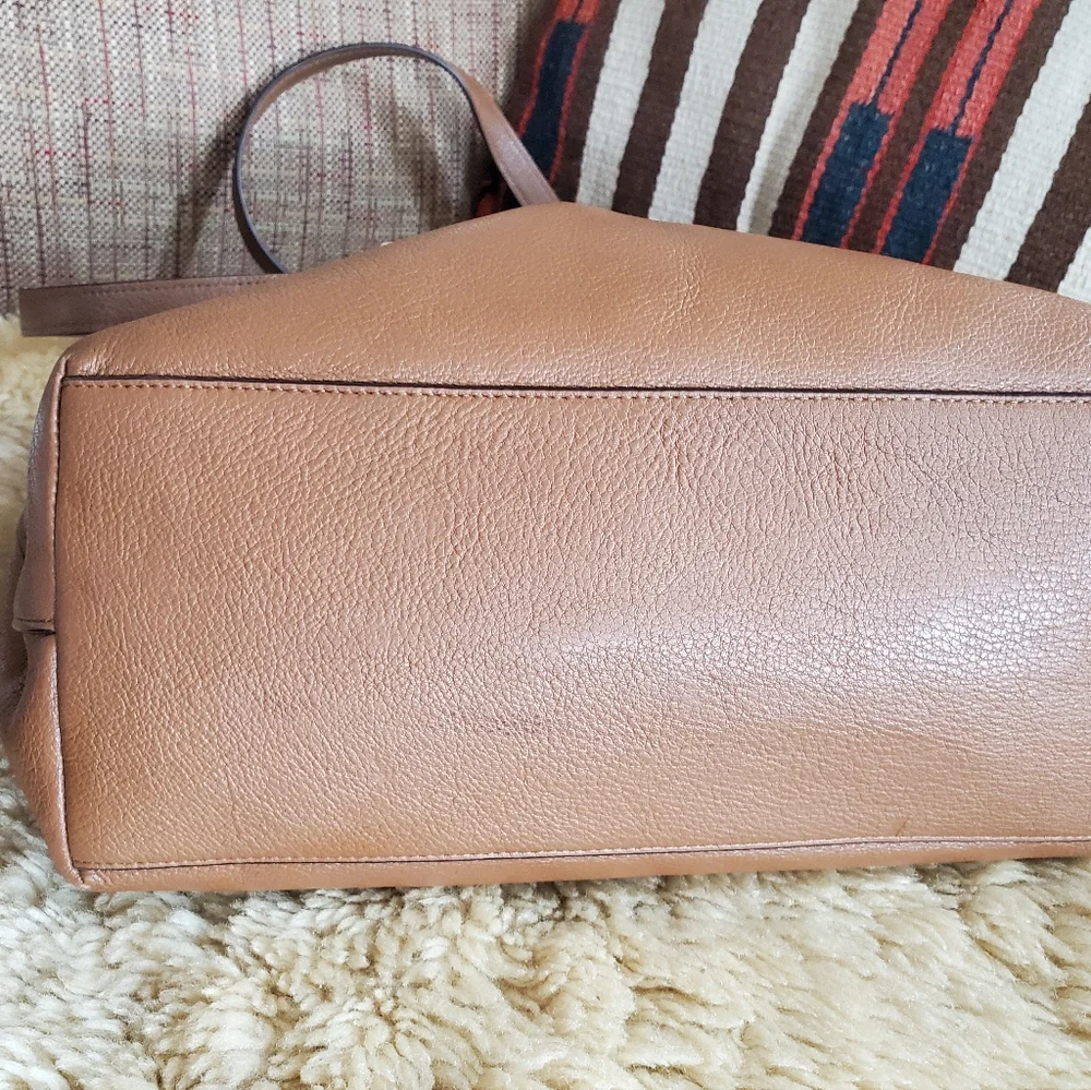 Coach Handbag Taylor Tote Bag Pebble Leather Purse 38312 I'm British Tan? - Picture 2 of 8